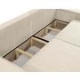 Voir la diapositive 5 : BEST MOBILIER Cezanne - canapé droit 3 places convertible avec coffre en velours côtelé