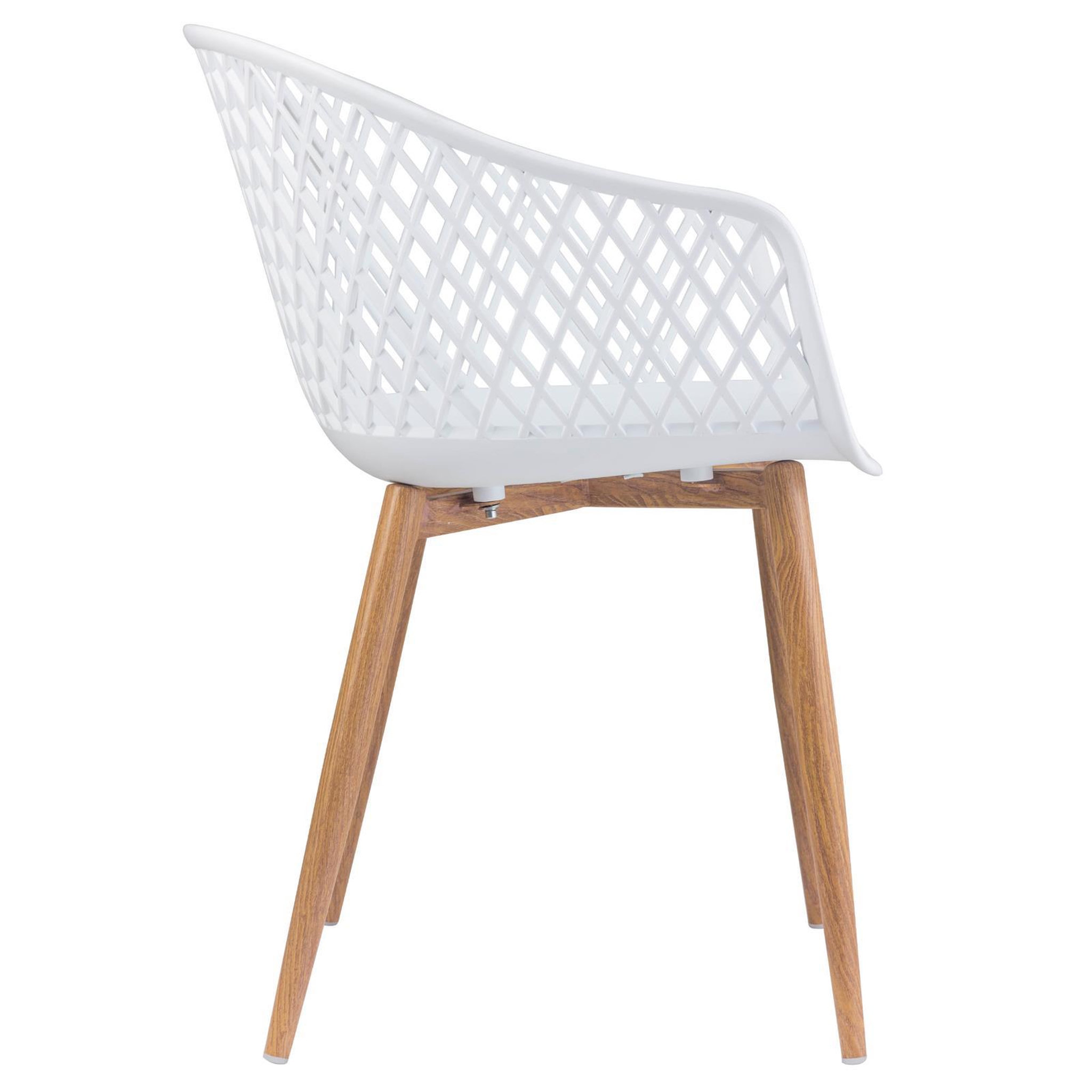 Voir la diapositive 5 : IDIMEX Lot de 4 chaises MADEIRA style scandinave, pieds en bois