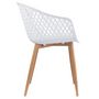 Voir la diapositive 5 : IDIMEX Lot de 4 chaises MADEIRA style scandinave, pieds en bois