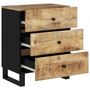 Voir la diapositive 4 : VIDAXL Table de chevet 50x33x62 cm Bois de manguier et d'ingenierie