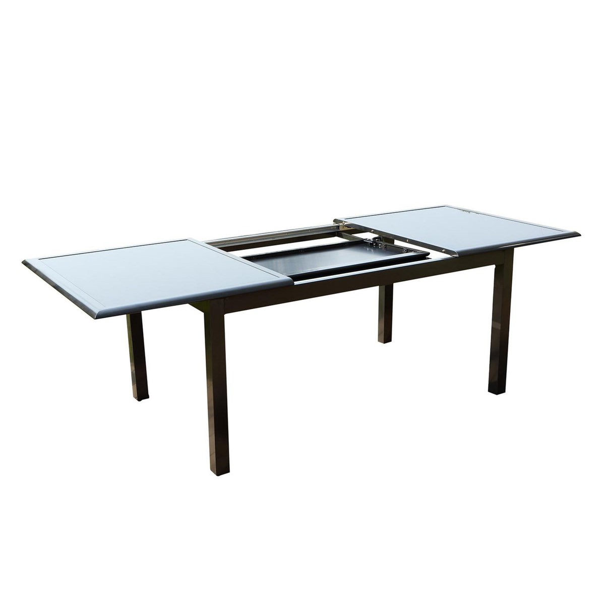 CONCEPT USINE Table extensible de jardin aluminium 6 à 12 places RAVENNE