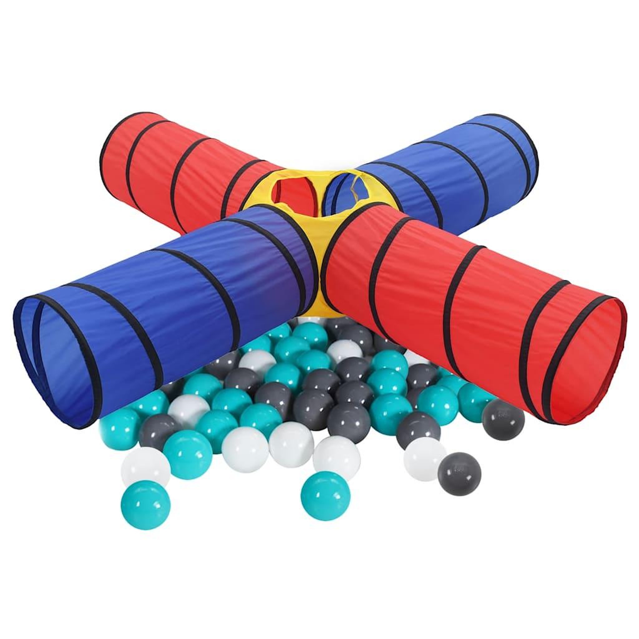 Voir la diapositive 2 : VIDAXL Tunnel de jeu pour enfants avec 250 balles Multicolore