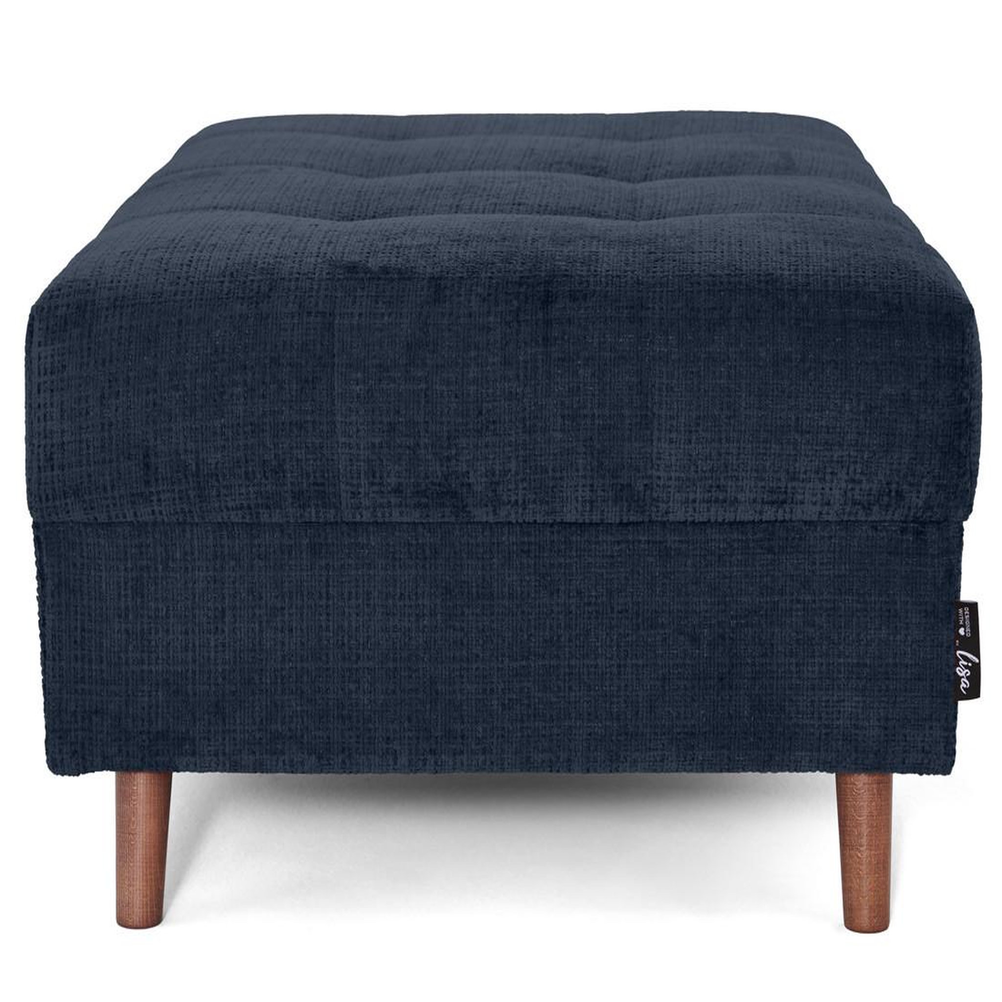 Voir la diapositive 3 : LISA DESIGN Rune - pouf en velours texturé