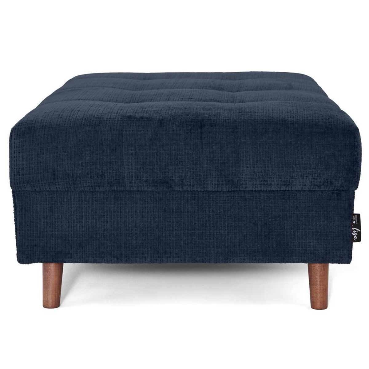 LISA DESIGN Rune - pouf en velours texturé