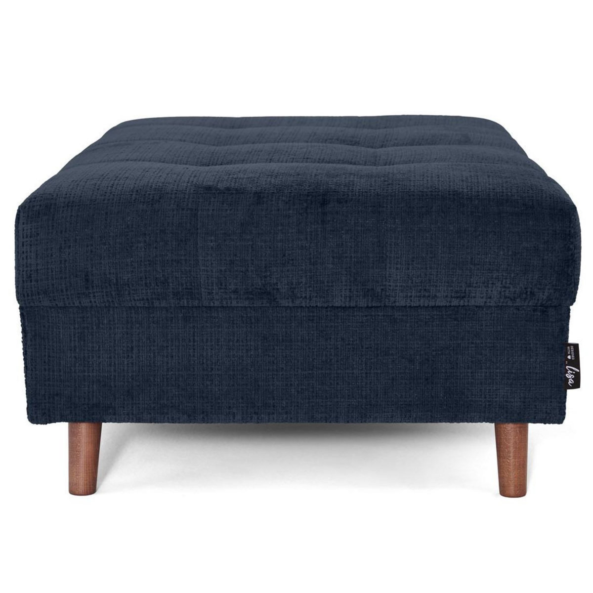 LISA DESIGN Rune - pouf en velours texturé