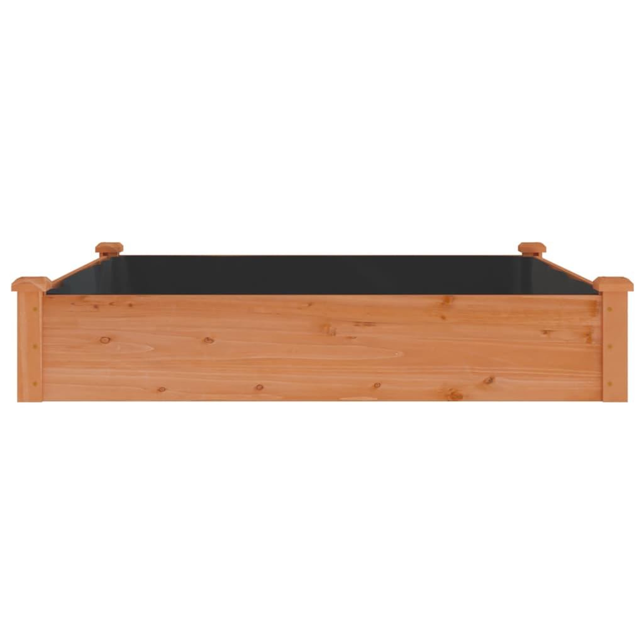 Voir la diapositive 5 : VIDAXL Lit sureleve de jardin doublure 120x120x25 cm bois massif sapin