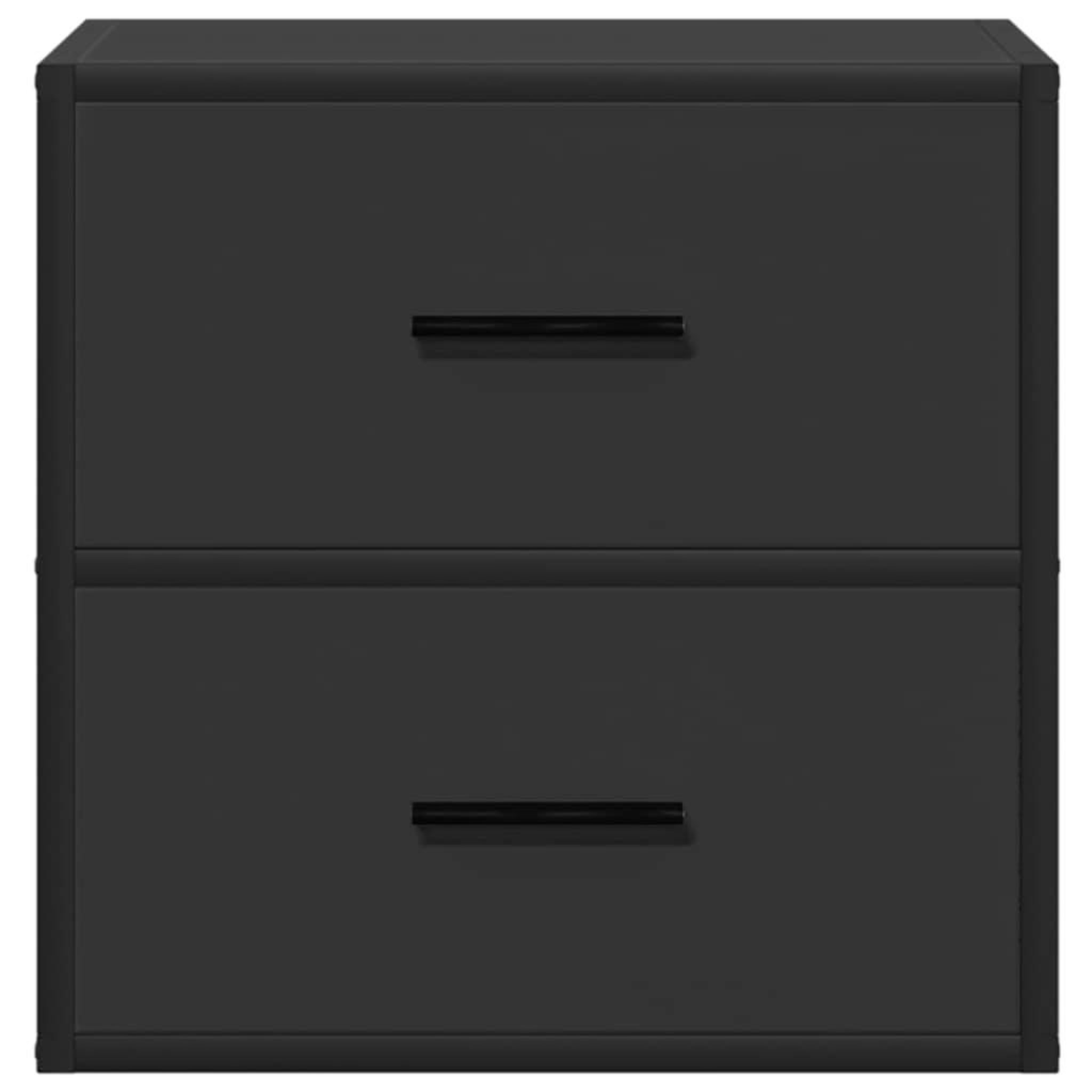 Voir la diapositive 5 : VIDAXL Table de chevet murale noir 40x31x39,5 cm