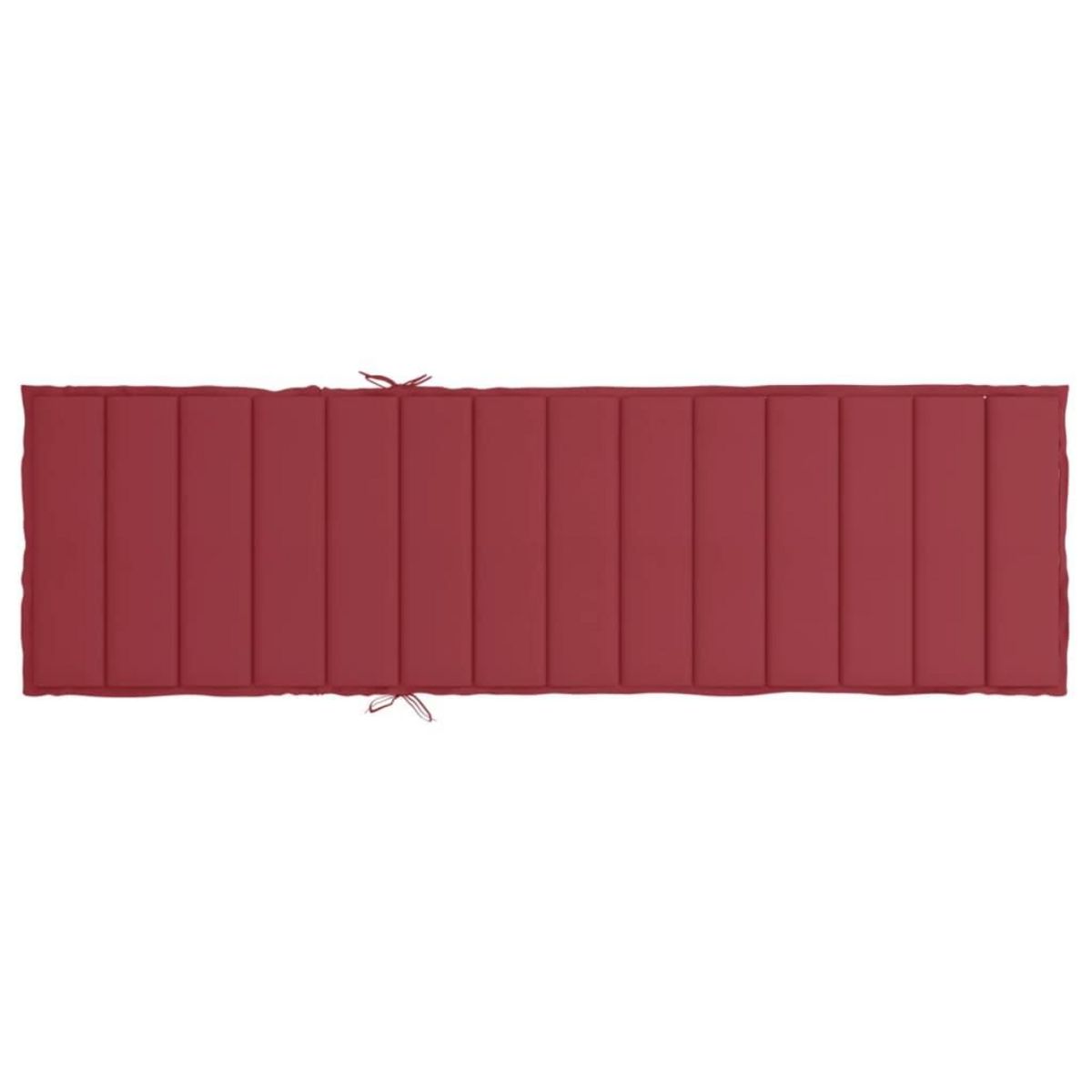VIDAXL Coussin de chaise longue rouge bordeaux 200x60x3cm tissu oxford