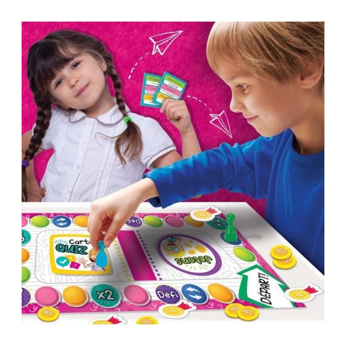 LISCIANI GIOCHI Talent School - Jeu de Parcours a Quiz - LISCIANIGIOCHI - Cartes Quiz, Themes Variés