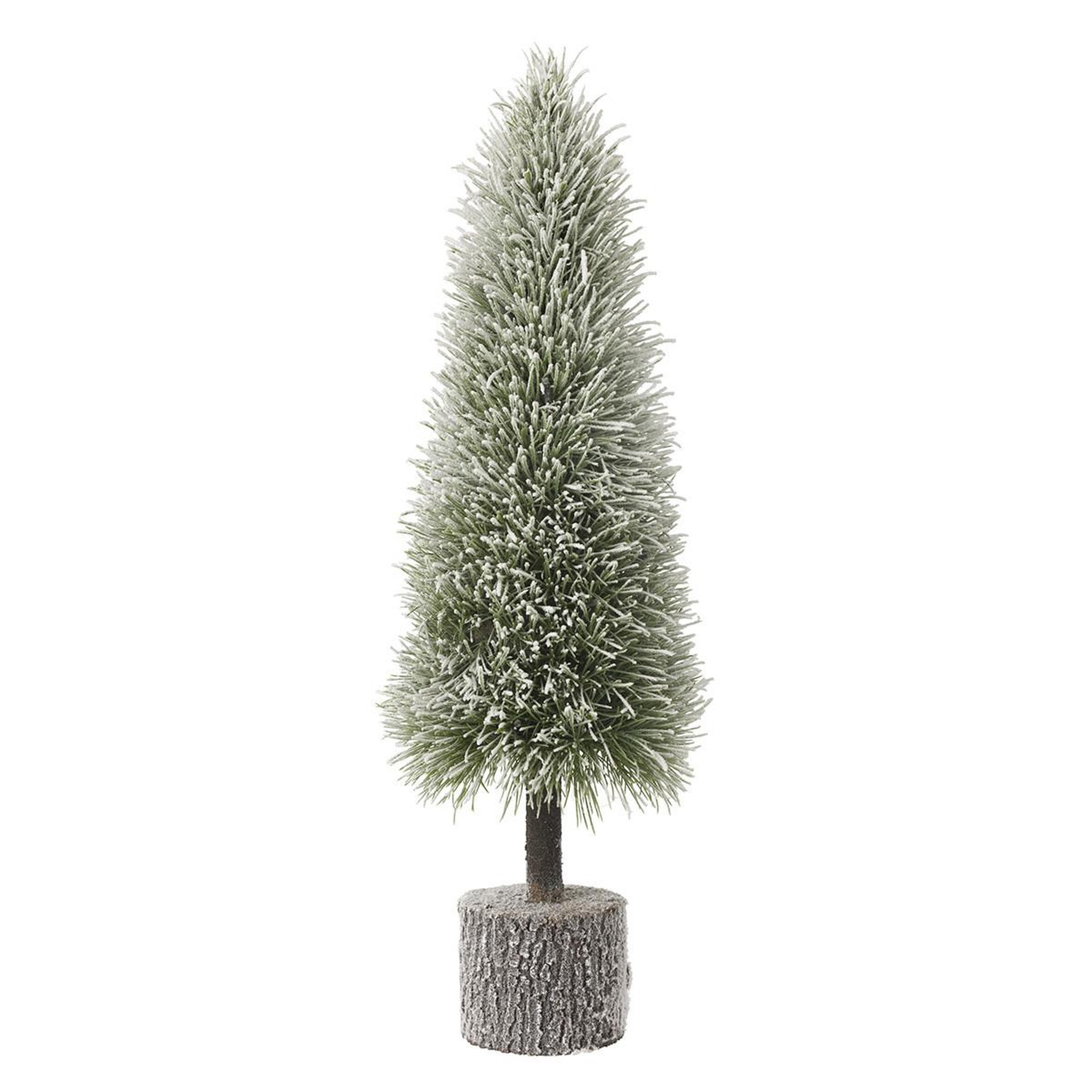 Voir la diapositive 2 : J-LINE Sapin de noël déco à led  russell  75cm vert