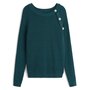 INEXTENSO Pull col rond vert femme