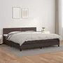 VIDAXL Sommier a lattes de lit avec matelas Marron 200x200 cm
