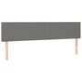 Voir la diapositive 2 : VIDAXL Tetes de lit 2 pcs Gris fonce 100x5x78/88 cm Tissu