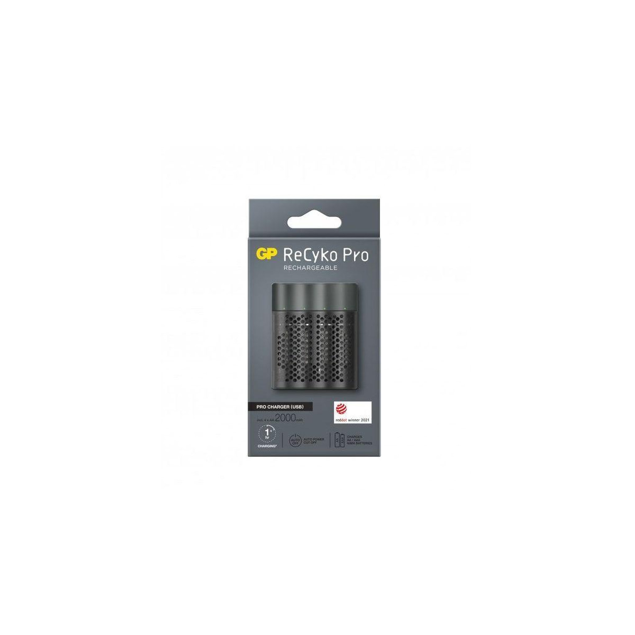 GP BATTERIES Chargeur secteur recyko pro p461 1h + 4 accu aa 2000mah