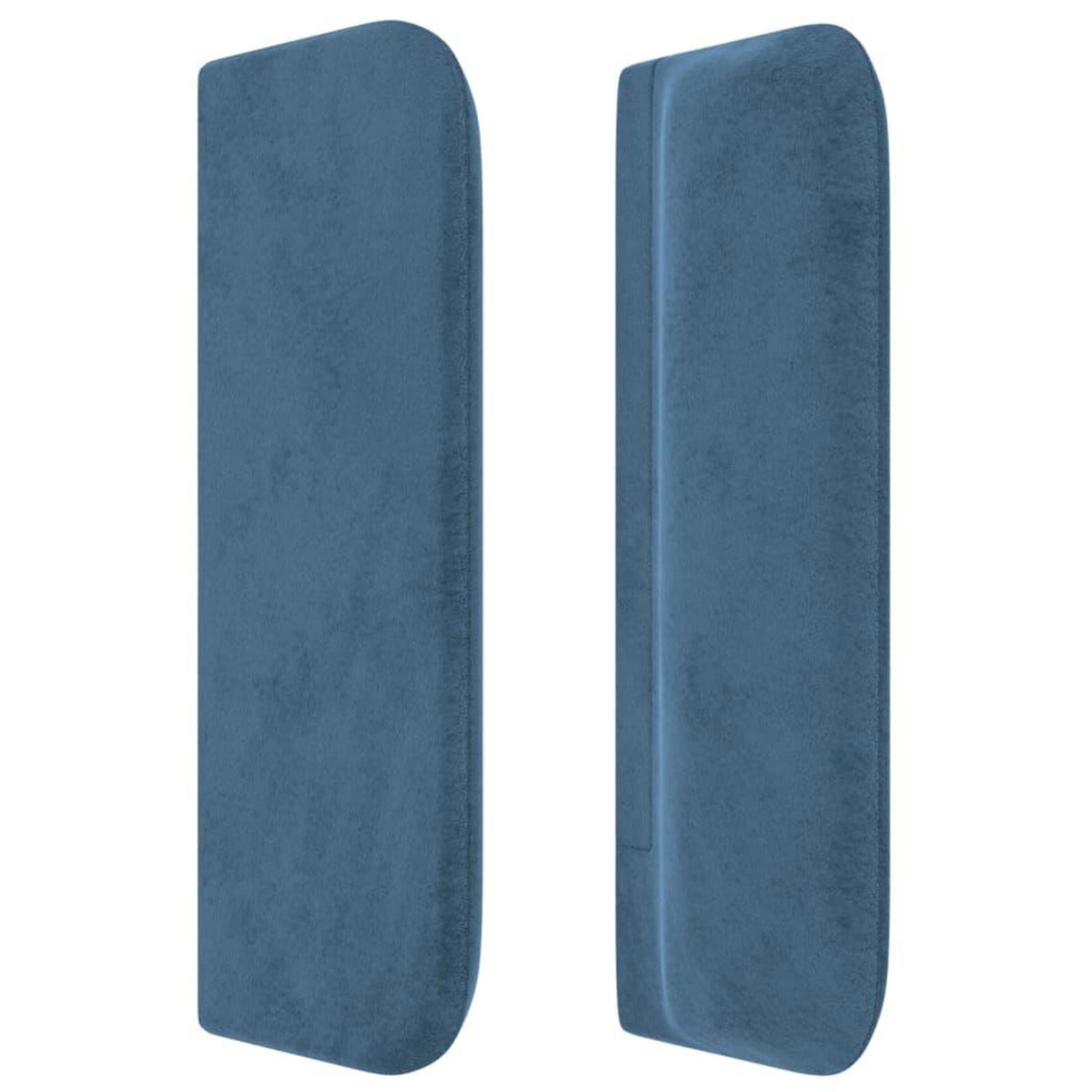 VIDAXL Tete de lit avec oreilles Bleu fonce 147x16x78/88 cm Velours