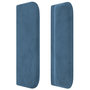 Voir la diapositive 4 : VIDAXL Tete de lit avec oreilles Bleu fonce 147x16x78/88 cm Velours