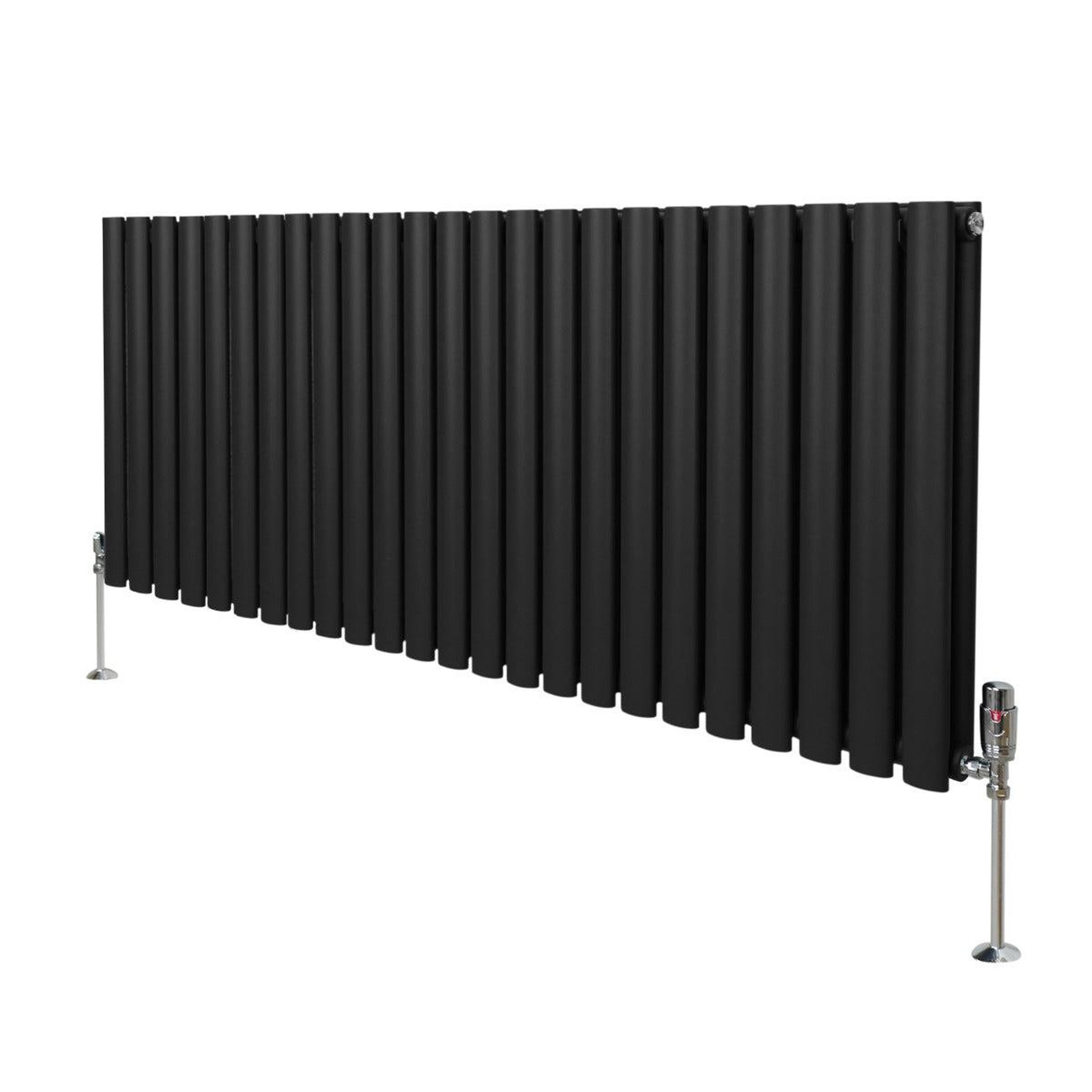 Voir la diapositive 1 : MONSTERSHOP Radiateur à colonnes ovales & robinet, 2 panneaux - 600 x 1440 mm