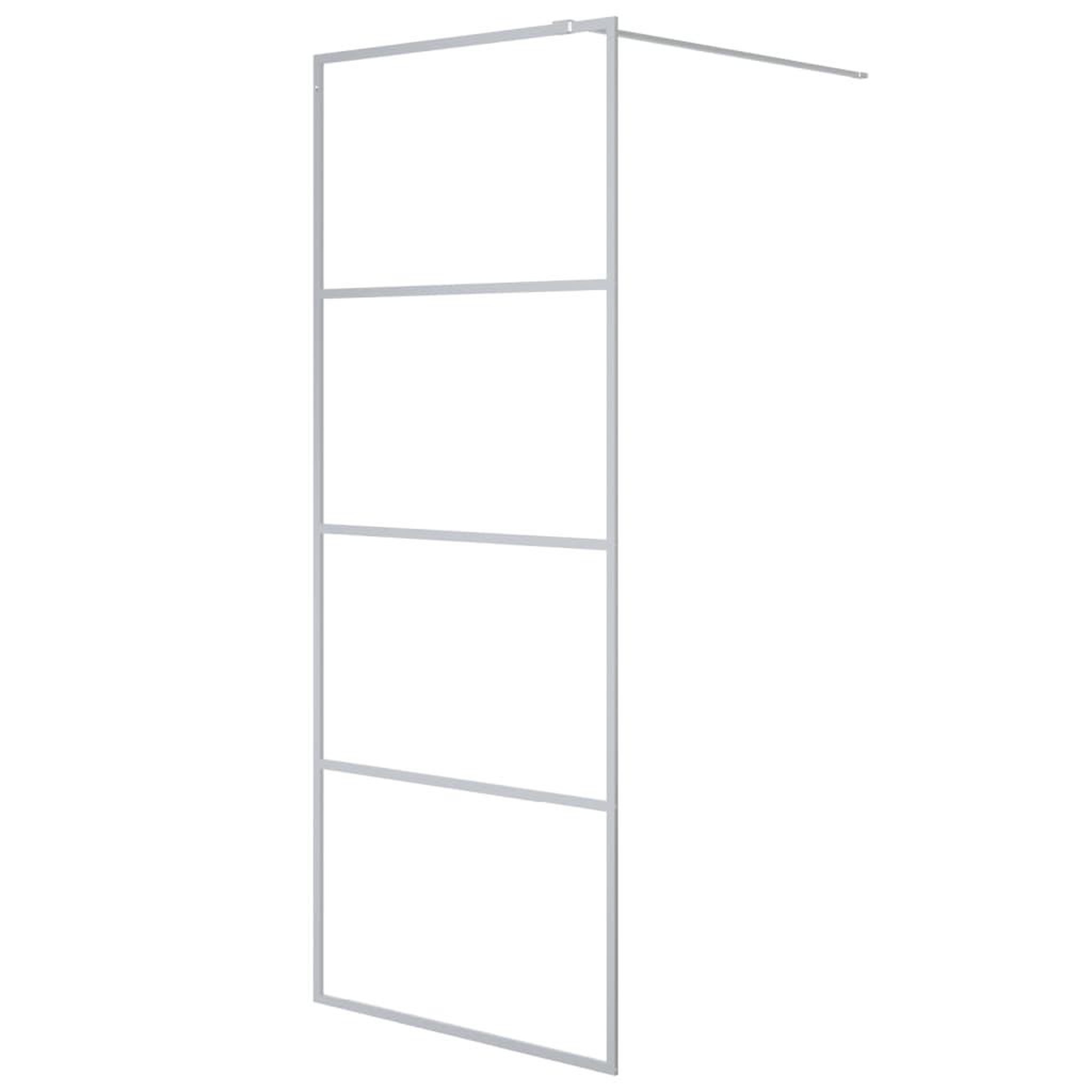 Voir la diapositive 2 : VIDAXL Paroi de douche Argente 80x195 cm Verre ESG transparent