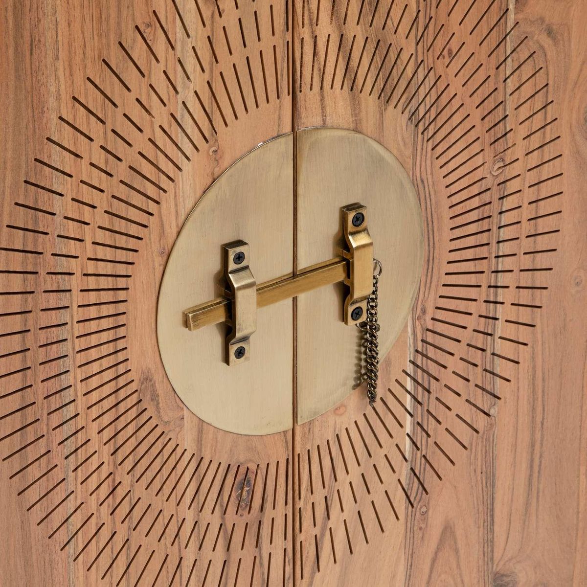 ATMOSPHERA Buffet haut 2 portes en bois JILING - Marron