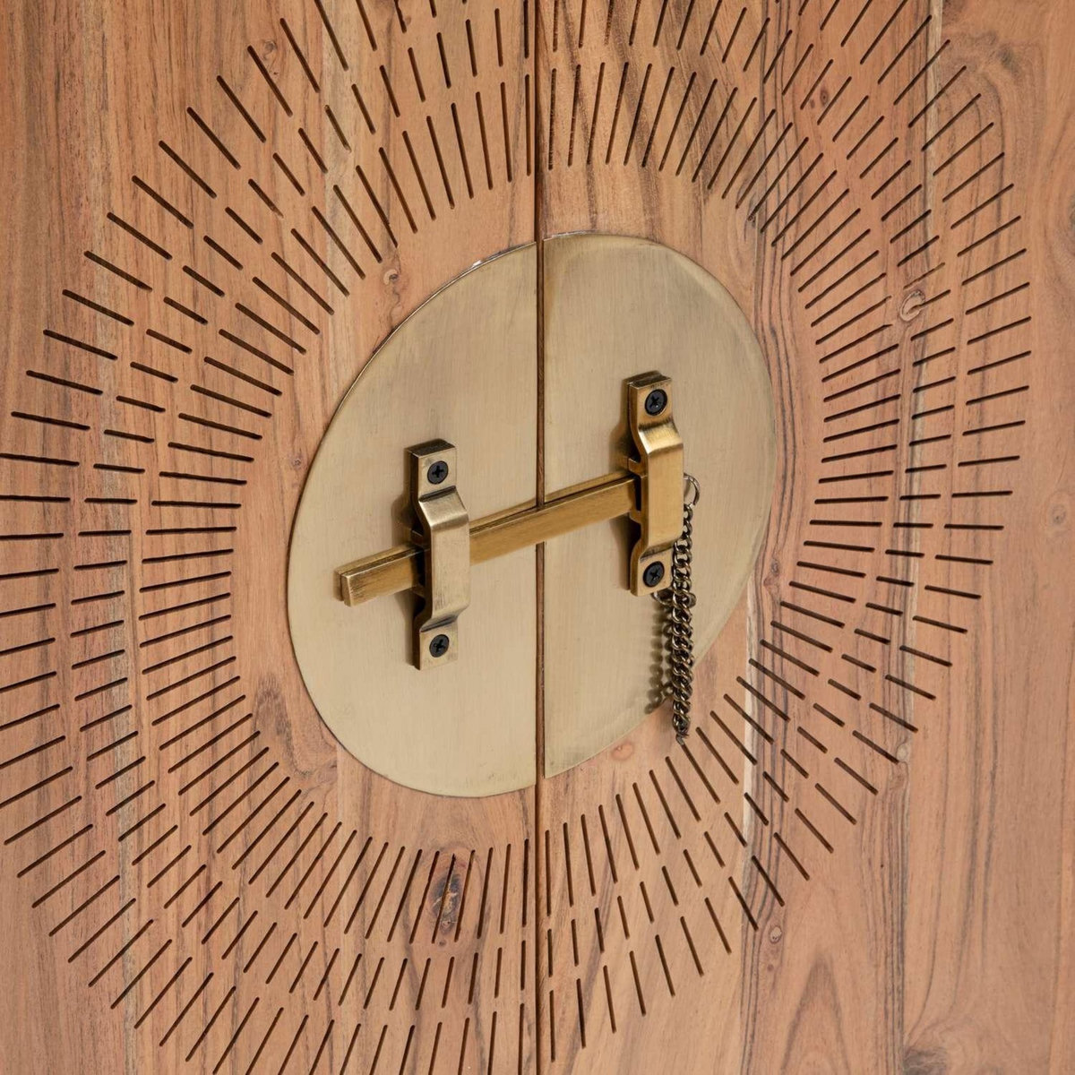 ATMOSPHERA Buffet haut 2 portes en bois JILING - Marron