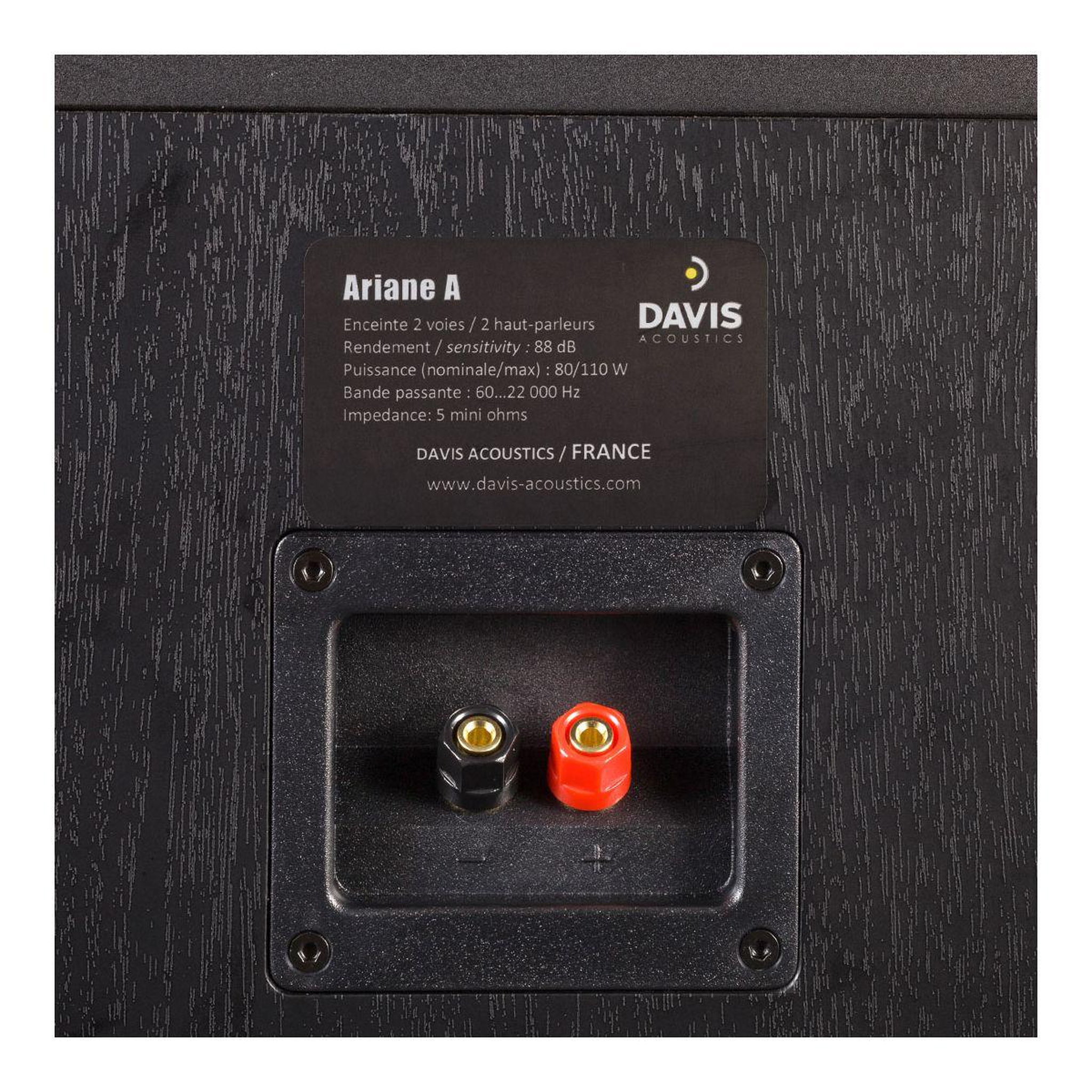 Voir la diapositive 5 : Davis Enceinte surround ariane a noir x 2