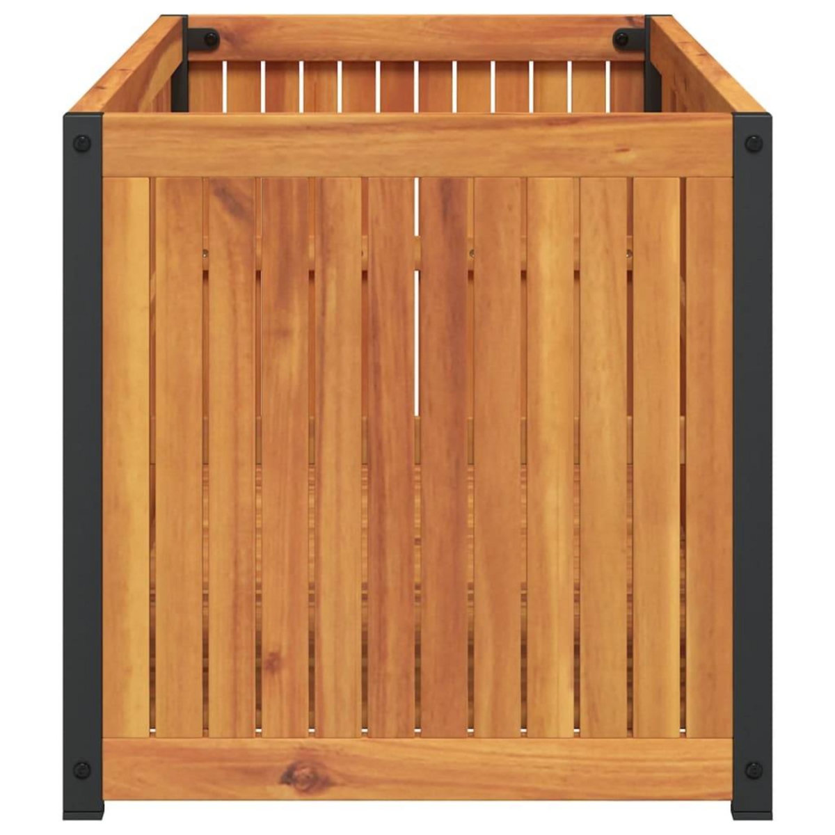 VIDAXL Jardiniere 110x45x44 cm bois massif d'acacia et acier
