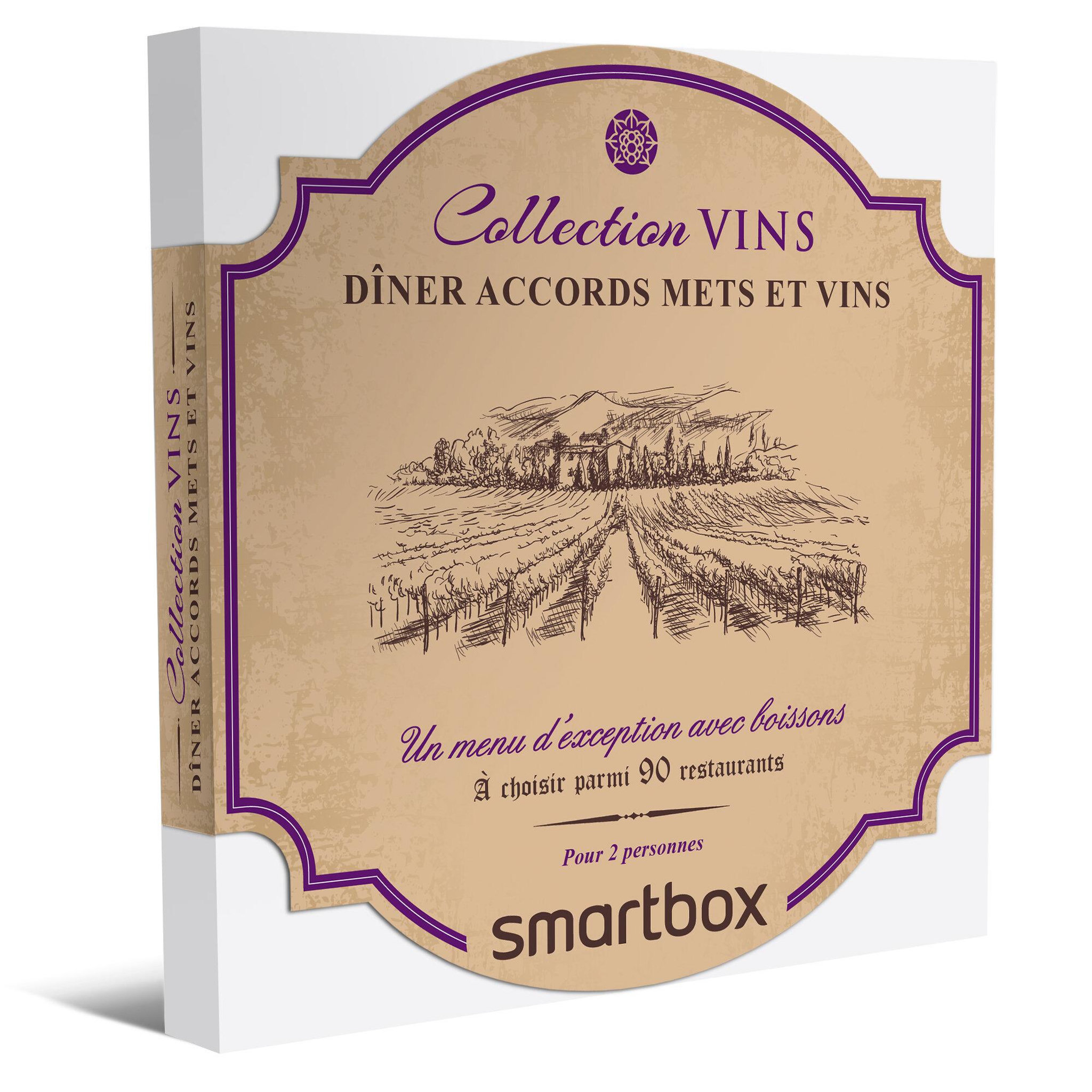 Smartbox Dîner accords mets et vins - coffret cadeau gastronomie