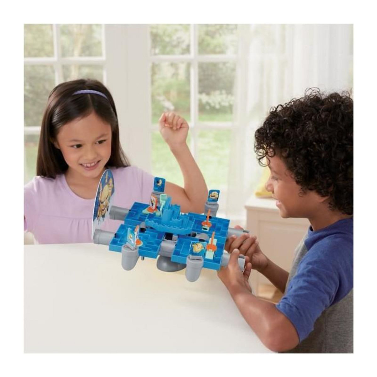 EPOCH Jeu de Labyrinthe - EPOCH GAMES - Minions AVL Maze Mission - Guider la Bille, 25 000 Combinaisons !