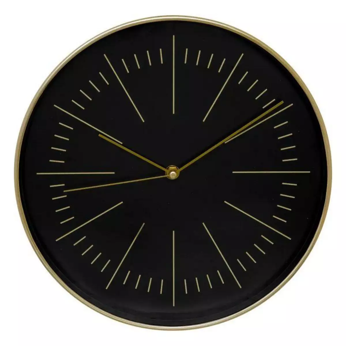  Horloge Murale Design  Edith  30cm Noir & Or