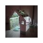 Habitat et Jardin Maisonnette pour enfant en bois  Bianelli  avec bureau - 114 x 93 x 120 cm - Blanc / Menthe