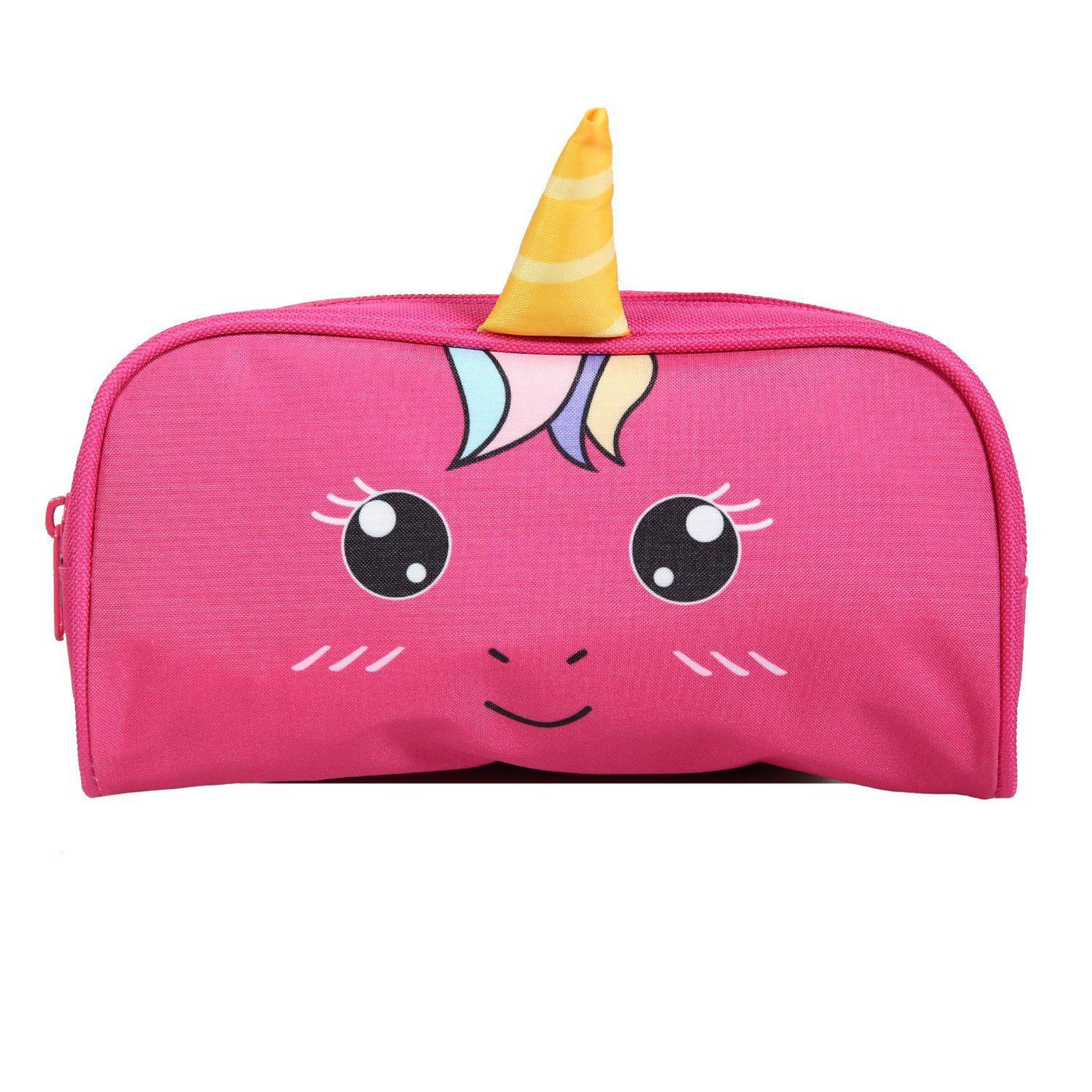 Bagtrotter BAGTROTTER Trousse scolaire rectangulaire Kids Rose Licorne
