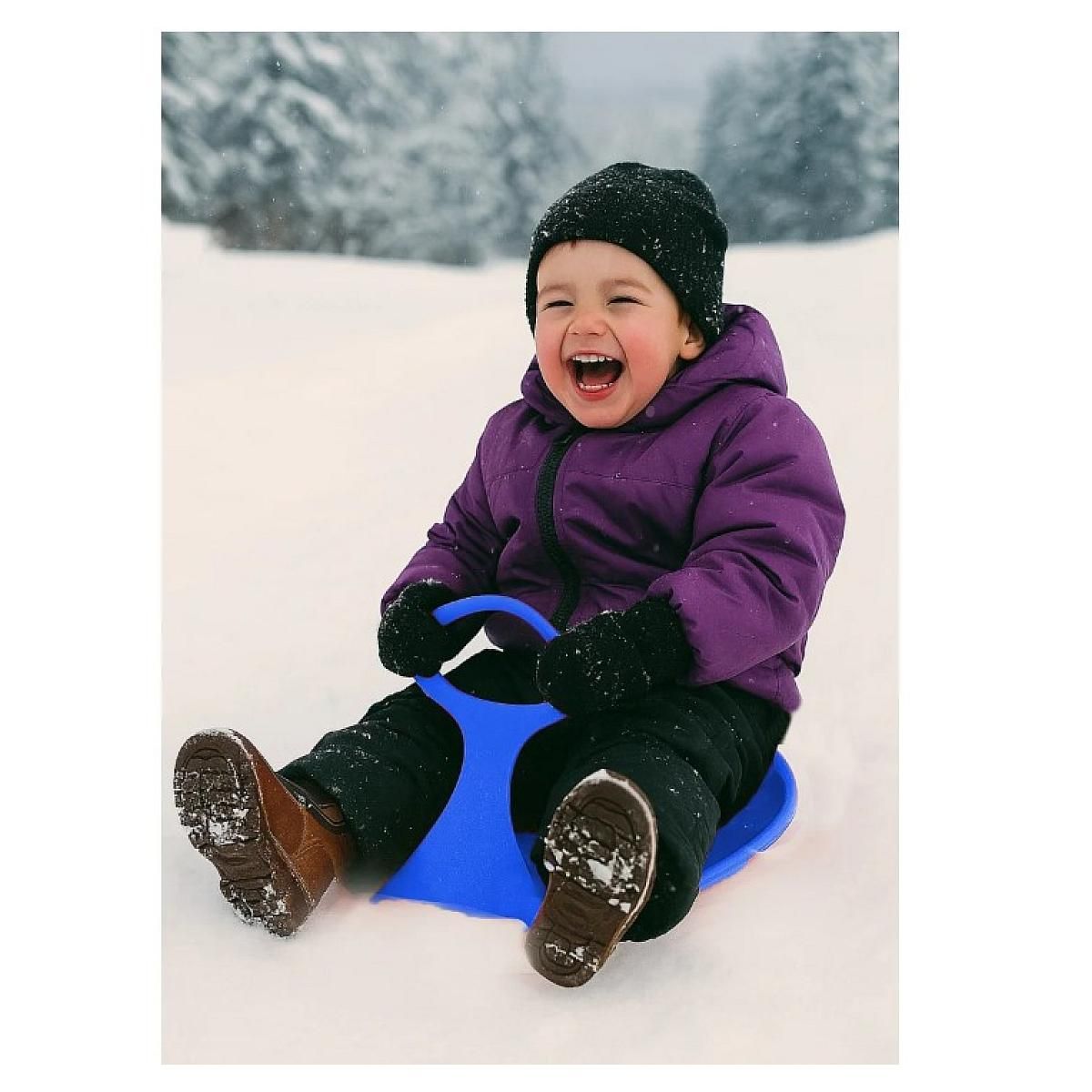 Jamara Luge pour enfant neige bleue