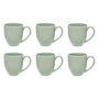 Voir la diapositive 1 : SECRET DE GOURMET Lot de 6 Mugs en Céramique  Maé  48cl Vert Olive