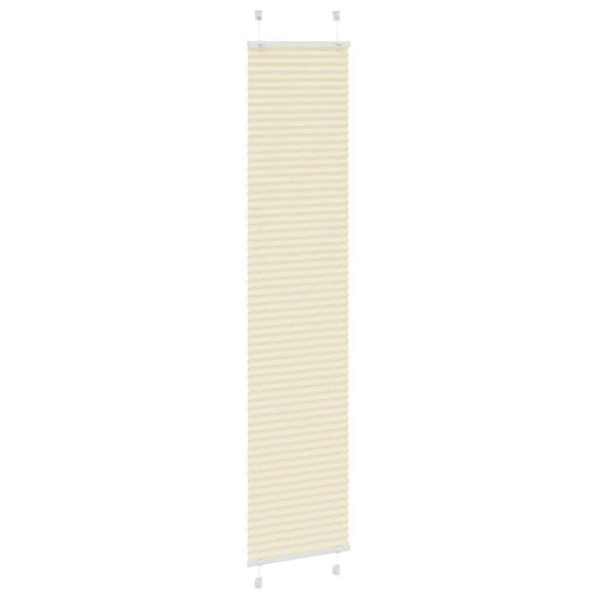 VIDAXL Store plisse creme 40x200 cm largeur du tissu 39,4 cm polyester