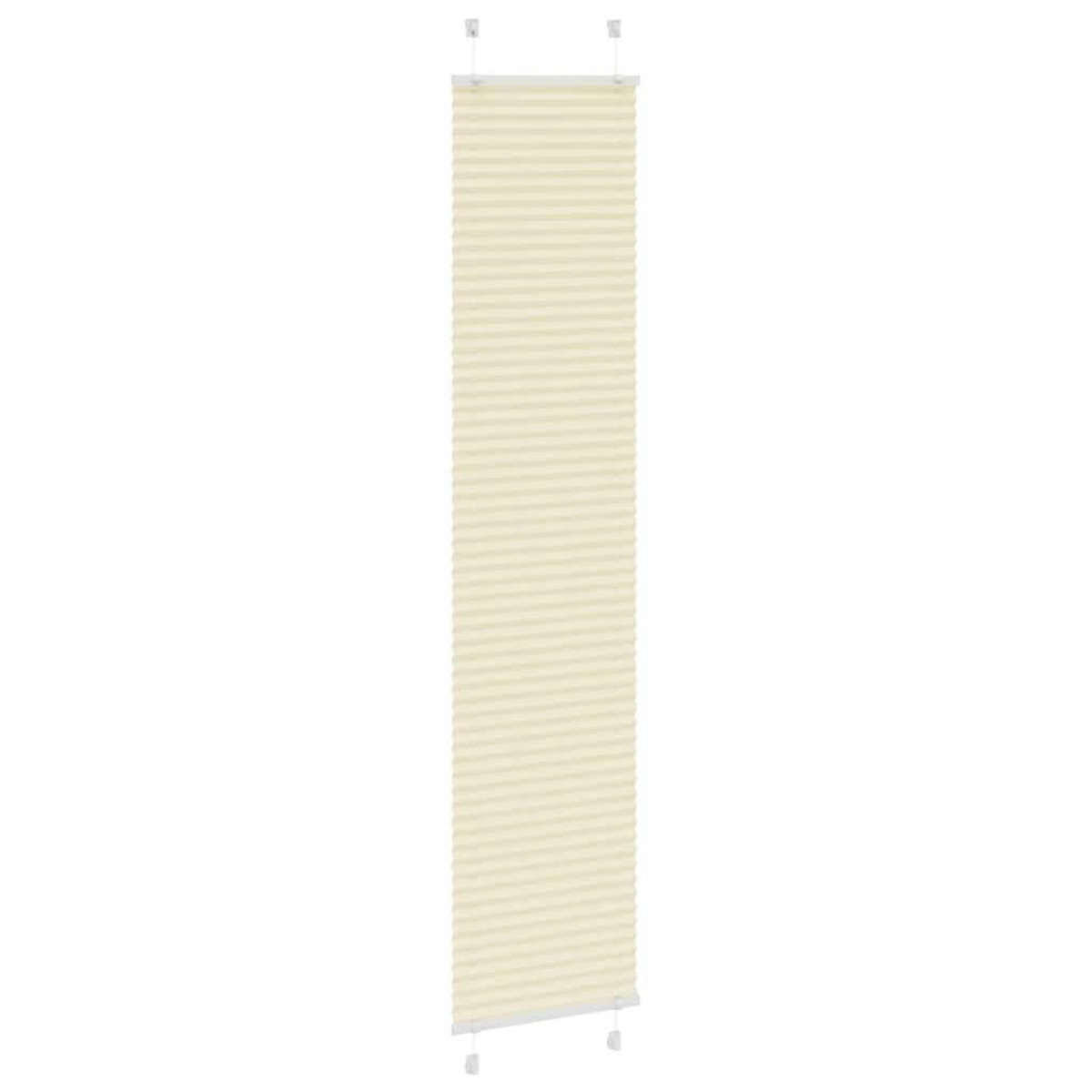 VIDAXL Store plisse creme 40x200 cm largeur du tissu 39,4 cm polyester
