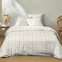 Voir la diapositive 2 : Home collection Parure housse de couette prades ecru