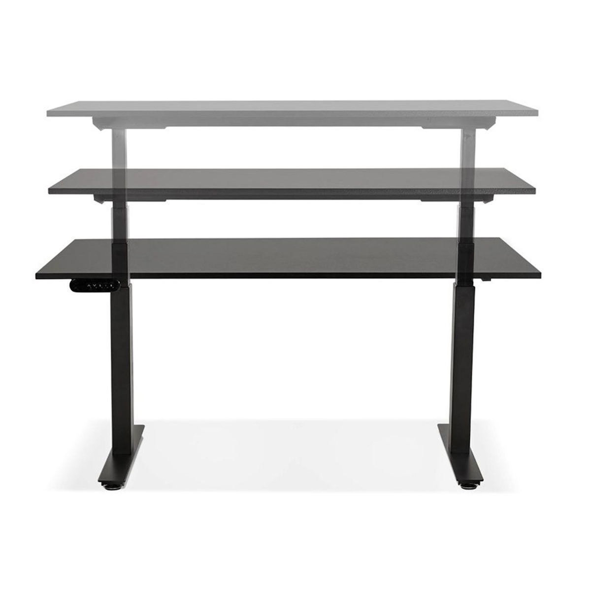 Paris Prix Bureau Design Réglable  Électrique  140cm Noir
