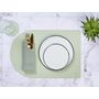 Voir la diapositive 6 : BJORN Serviette de table - 6 pièces - Lin et coton vert pâle