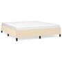 Voir la diapositive 2 : VIDAXL Cadre de lit sans matelas creme 160x200 cm tissu