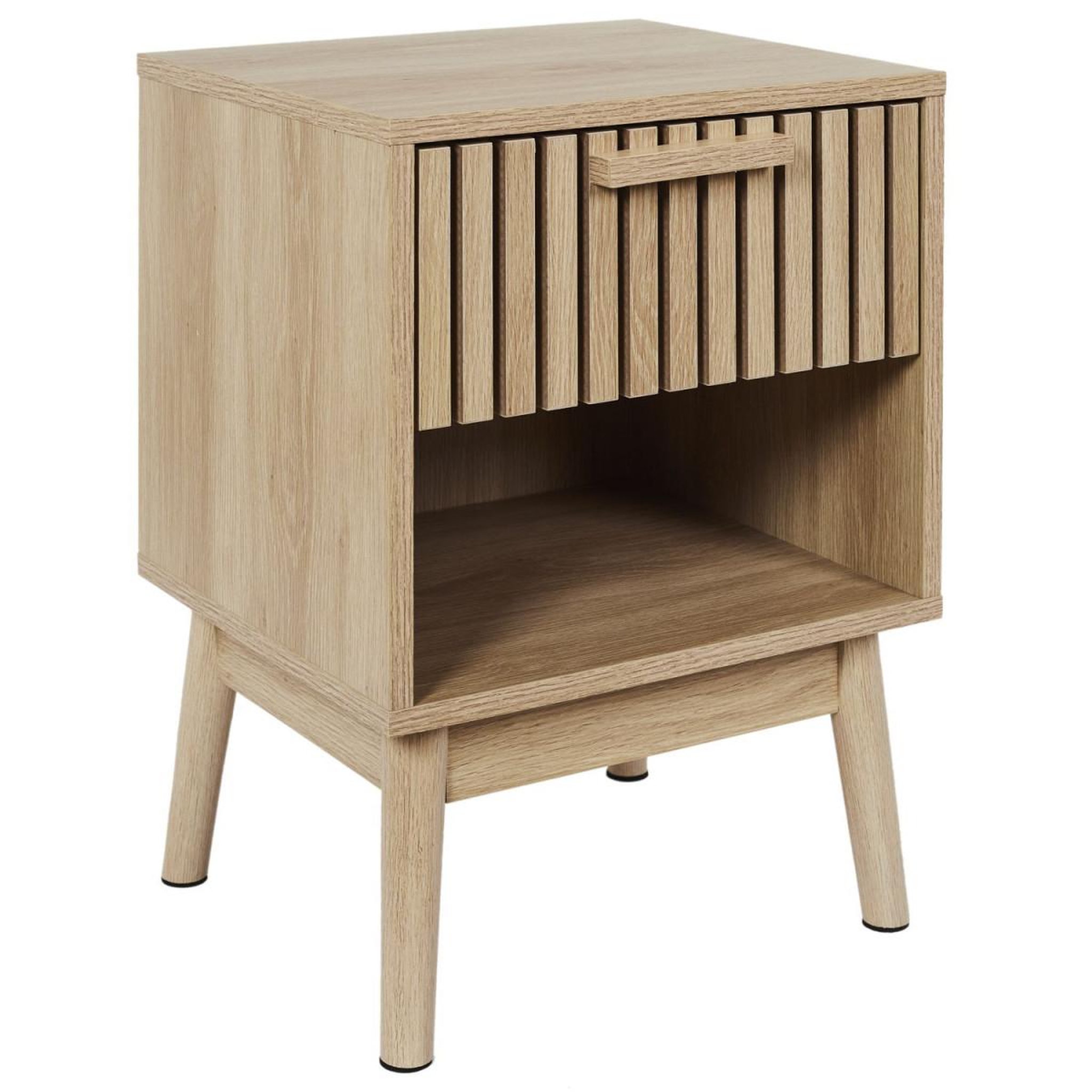 Voir la diapositive 2 : The Home Deco Factory Table de chevet avec tiroir  klaus  55cm marron