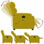 Voir la diapositive 5 : VIDAXL Fauteuil de massage inclinable jaune velours