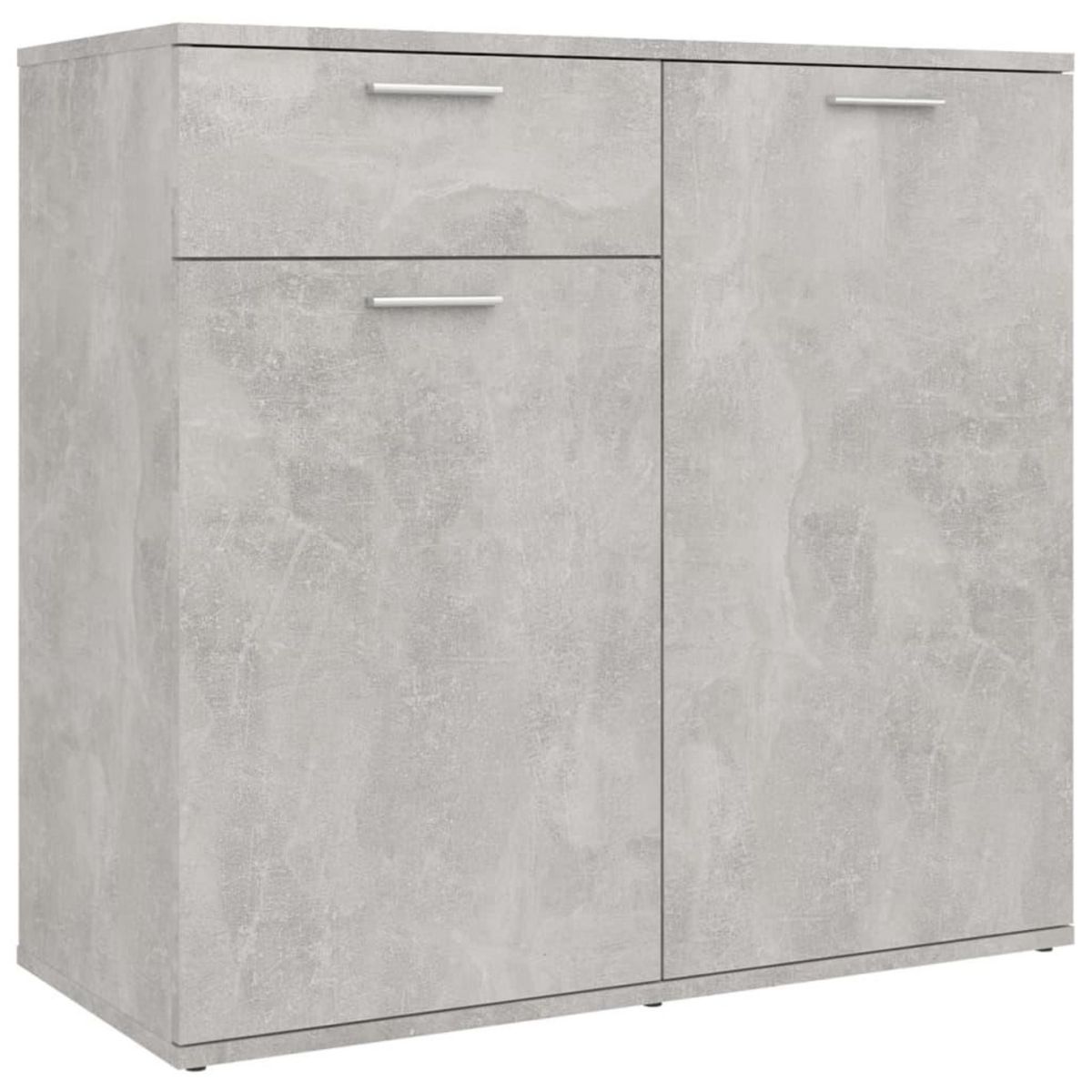 VIDAXL Buffet gris beton 80x36x75 cm bois d'ingenierie
