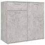Voir la diapositive 2 : VIDAXL Buffet gris beton 80x36x75 cm bois d'ingenierie