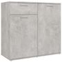Voir la diapositive 2 : VIDAXL Buffet gris beton 80x36x75 cm bois d'ingenierie