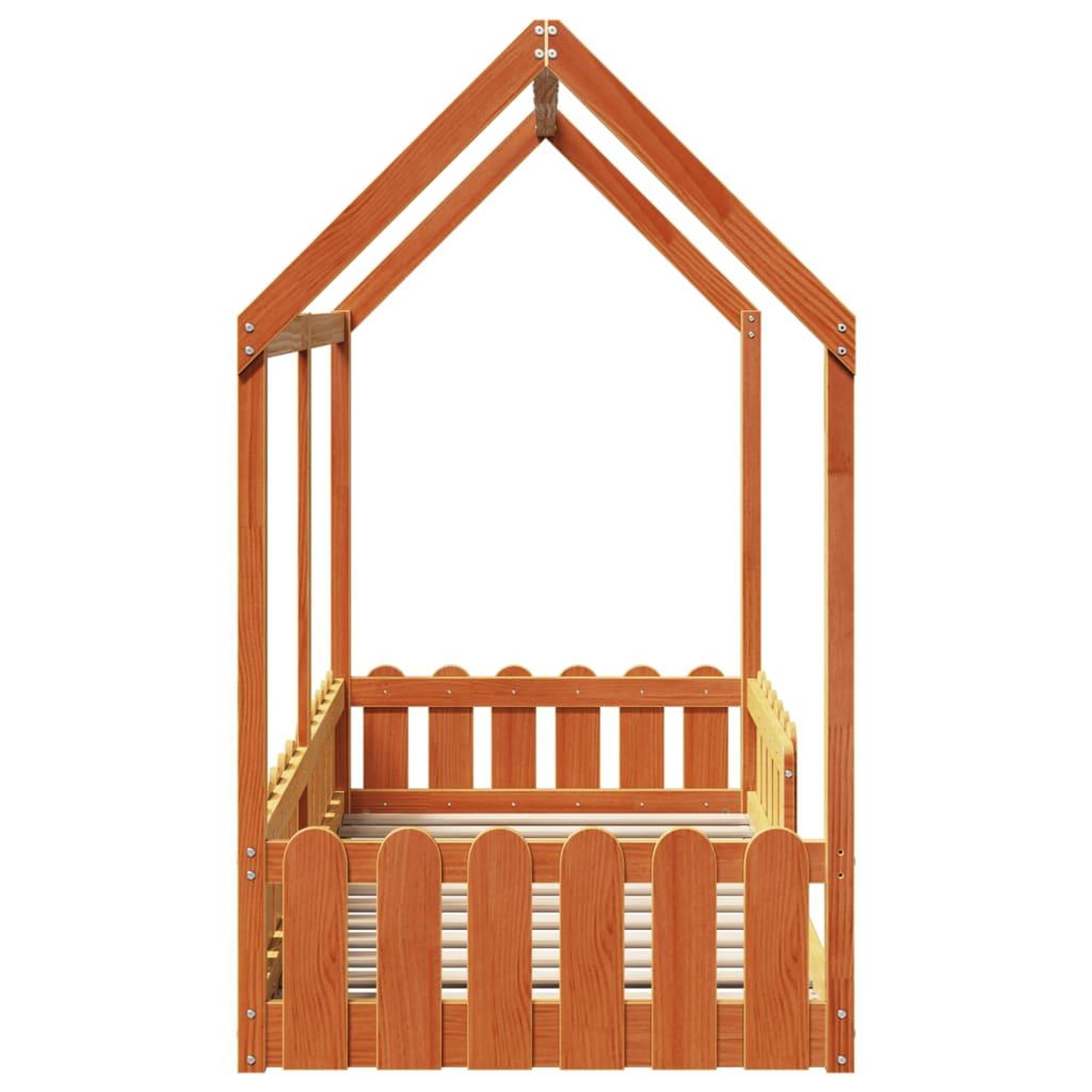 Voir la diapositive 5 : VIDAXL Cadre de lit d'enfants forme de maison sans matelas 80x160 cm