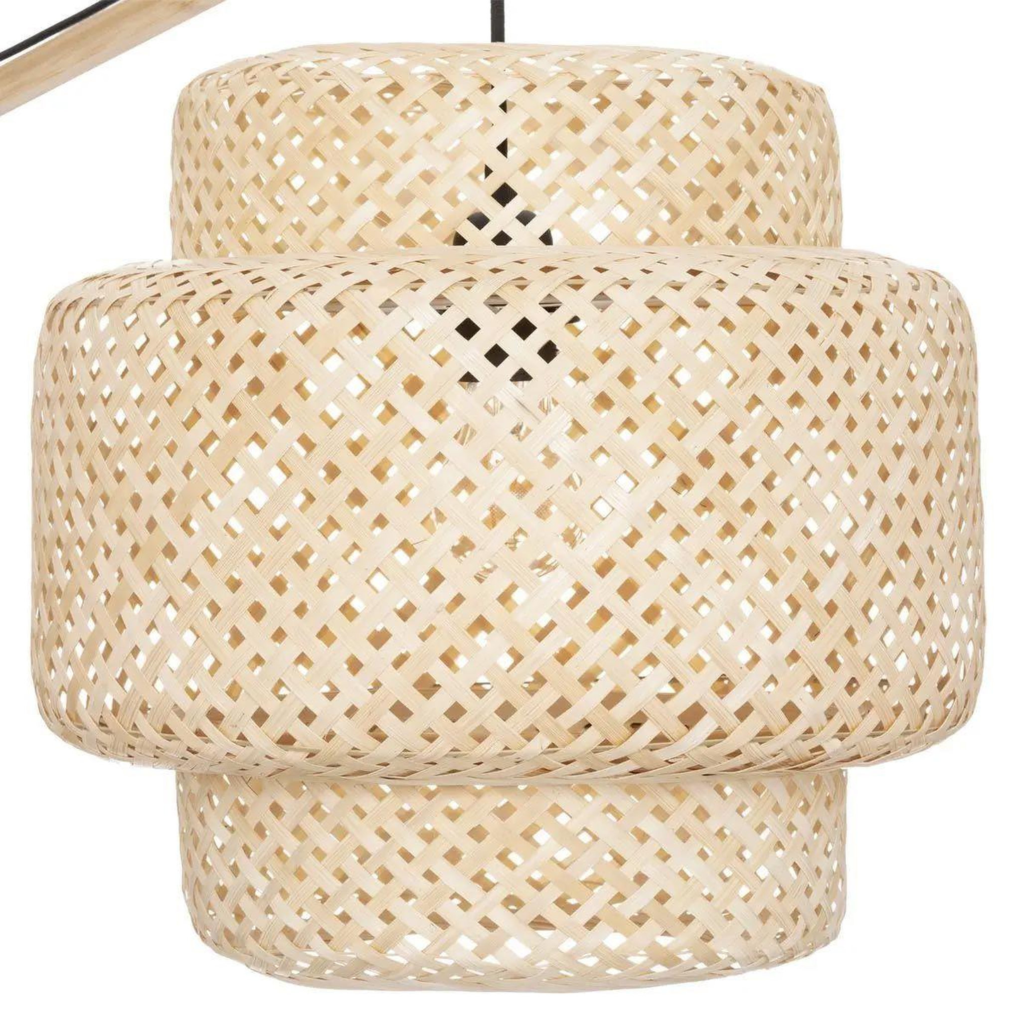 Voir la diapositive 2 : ATMOSPHERA Lampadaire arc en bambou  liby  173cm naturel
