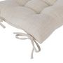 Voir la diapositive 2 : ATMOSPHERA Galette de Chaise  Clem  38x38cm Beige Lin