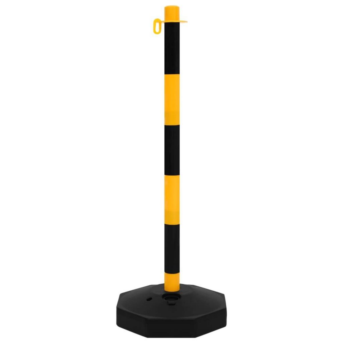 VIDAXL Ensemble de poteaux a chaîne avec chaîne en plastique 10 m