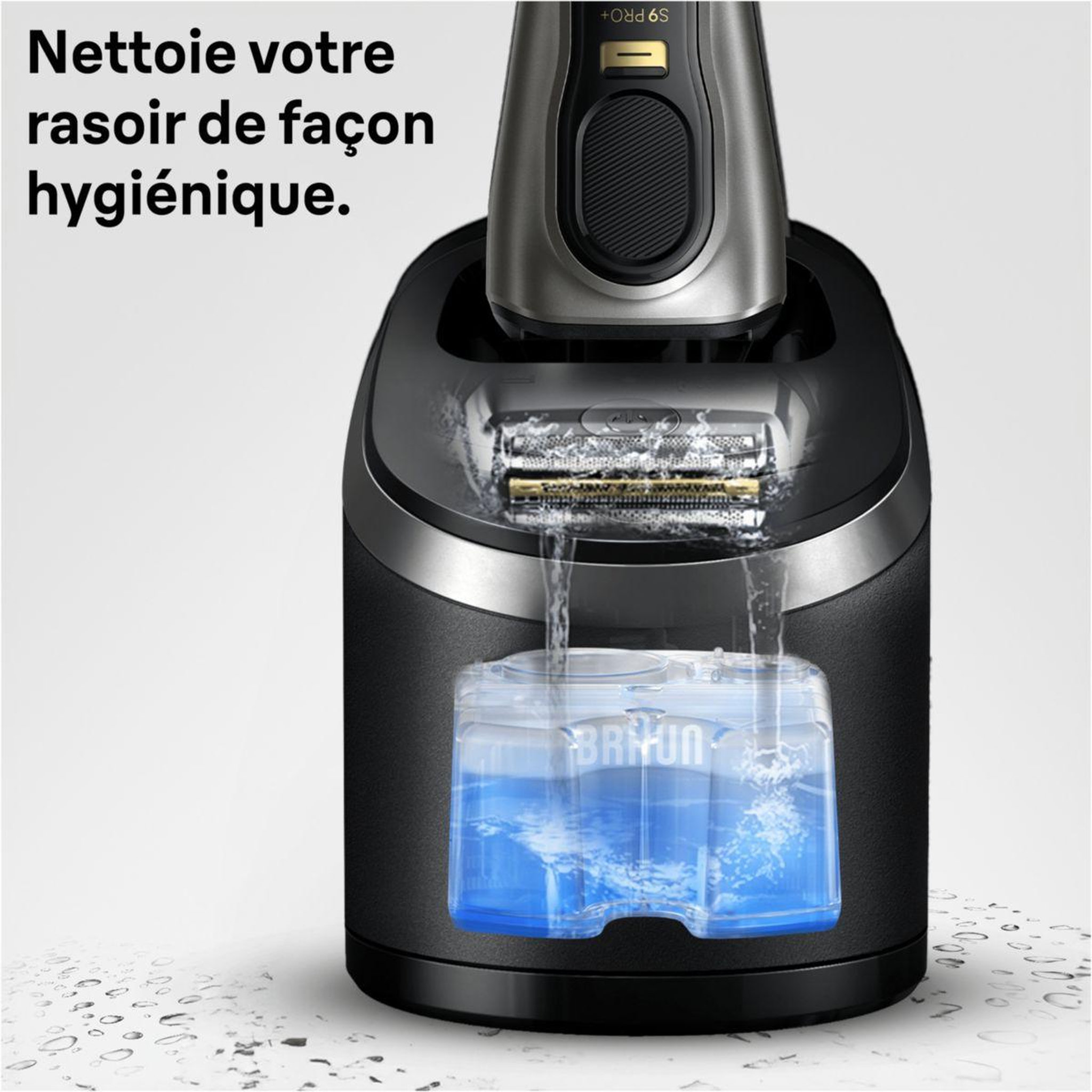 Voir la diapositive 2 : BRAUN Cartouche nettoyante nettoyante shavercare 3-en-1 pour rasoir x6 cartouches