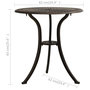 Voir la diapositive 6 : VIDAXL Table de jardin Bronze 62x62x65 cm Aluminium coule